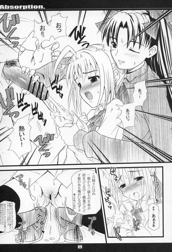 (C68) [MeroMeroFactory XL (Mochisuke Teru)] Absorption (Fate/stay night) page 8 preview
