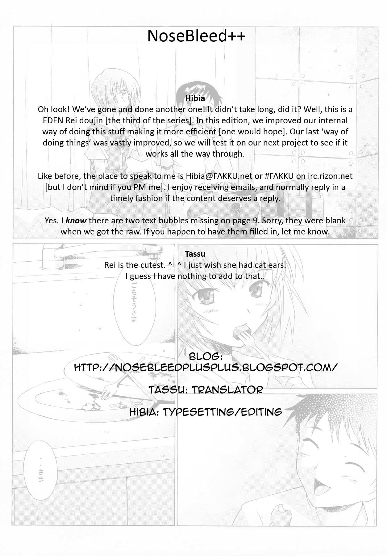 (C64) [Kohakutei (Sakai Hamachi)] EDEN -Rei3- (Neon Genesis Evangelion) [English] [NoseBleed++] page 3 preview