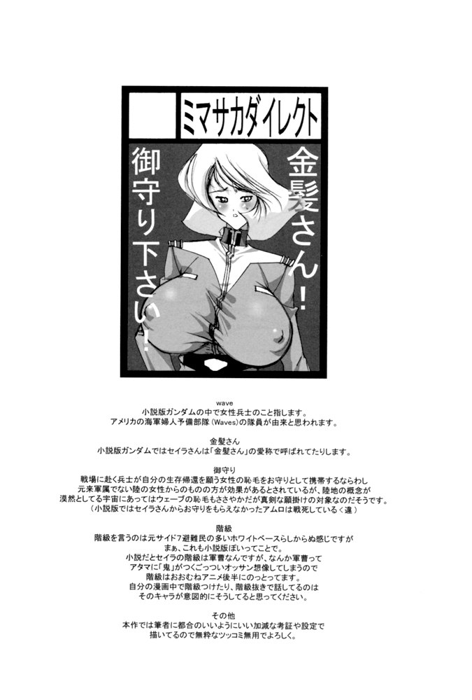 (CR31) [MIMASAKA DIRECT (Mimasaka Hideaki)] wave (Mobile Suit Gundam) page 3 preview