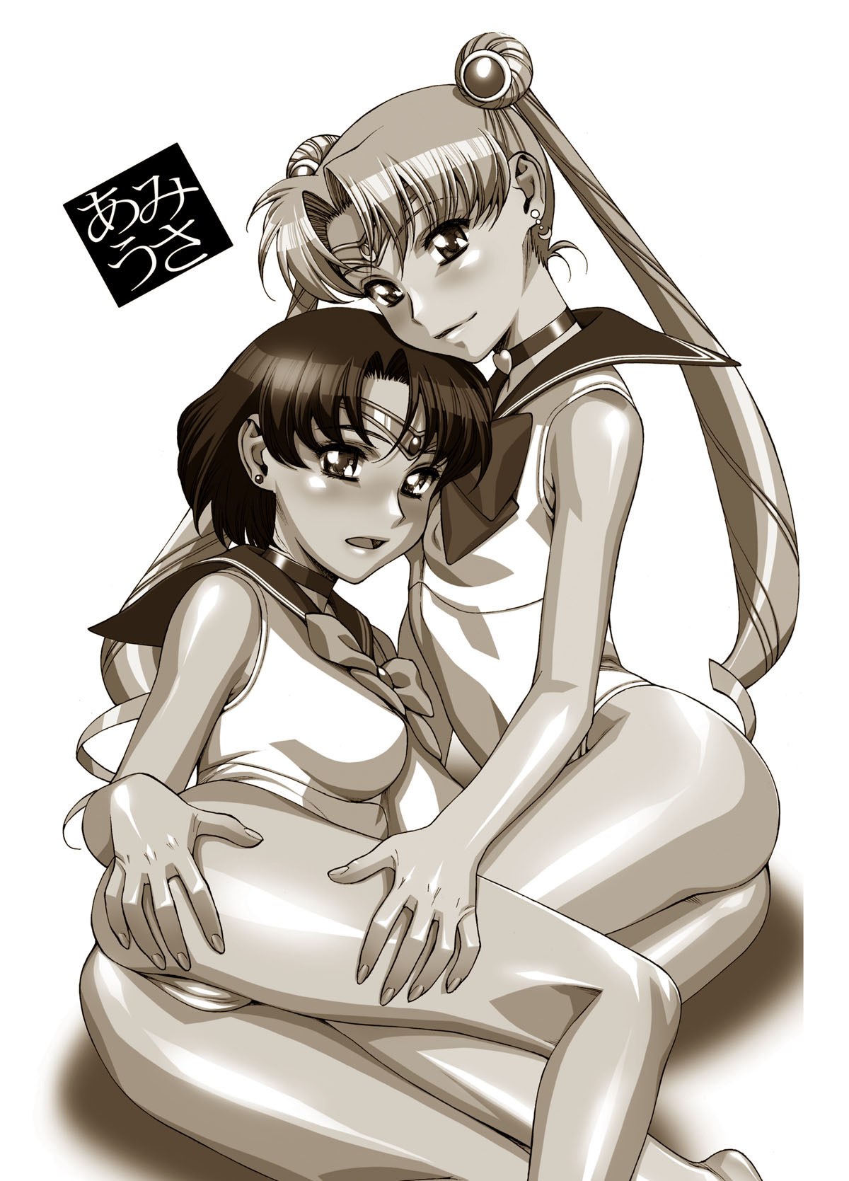 (C64) [Nikomark (Minazuki Juuzou)] Jissha-ka Kinen Futanari Manga | Photographic Memory Futanari Comic (AmiUsa) (Bishoujo Senshi Sailor Moon) [English] [0405] page 2 preview