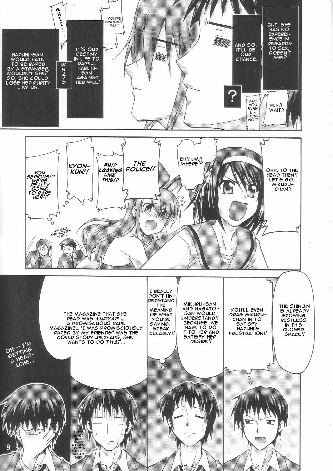 (C70) [GOLD RUSH (Suzuki Address)] SOS-Dan Shiki Sekai Kyuushutsu | Sos-dan style World Rescue (The Melancholy of Haruhi Suzumiya) [English] [CGRascal] page 9 preview