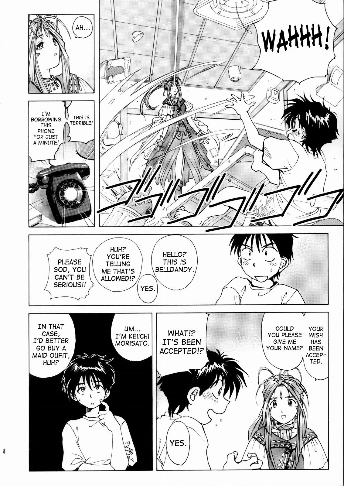(C66) [Nonoya (Nonomura Hideki, Kino Hitoshi)] Megami-sama Ryoujoku | Goddess Assault (Ah! My Goddess, Onegai Twins) [English] [SaHa] page 9 preview