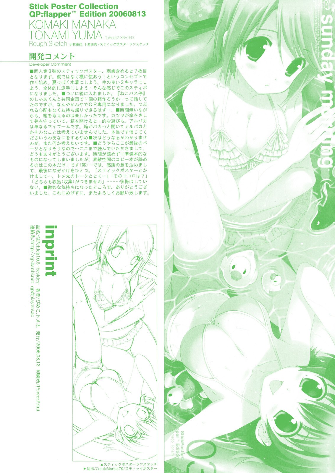 (C70) [QP:flapper (Pimeco, Tometa)] QPchick 10.5 besides (ToHeart 2) page 12 preview