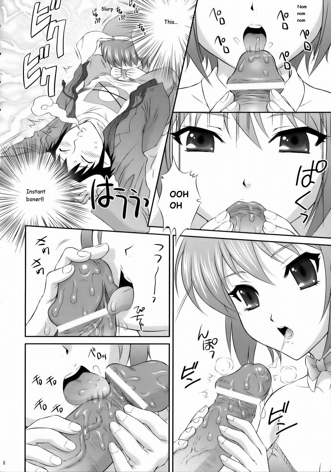 (C71) [U.R.C (Momoya Show-Neko)] Nagato Yuki wa Usagi to Kame no Yume o Miru ka? | Nagato Yuki Dreamt of "The Tortoise and The Hare"? (Suzumiya Haruhi no Yuuutsu) [English] [maxt] page 8 preview