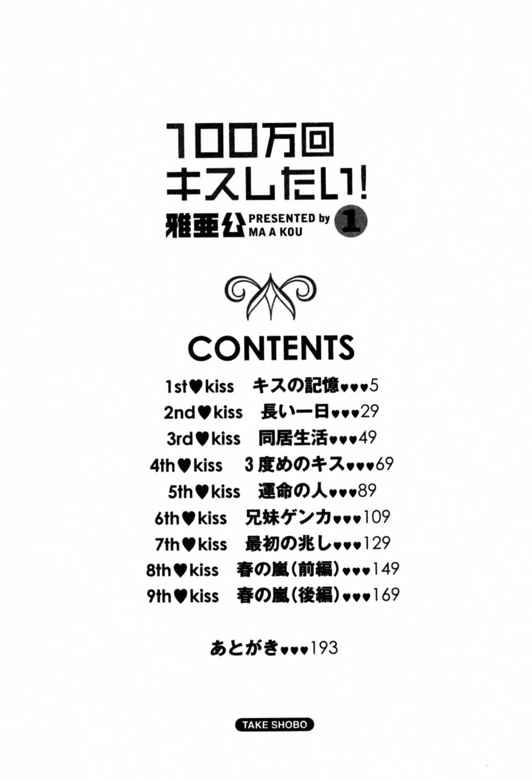 [Maakou] 100-mankai Kiss Shitai! 1 page 7 preview