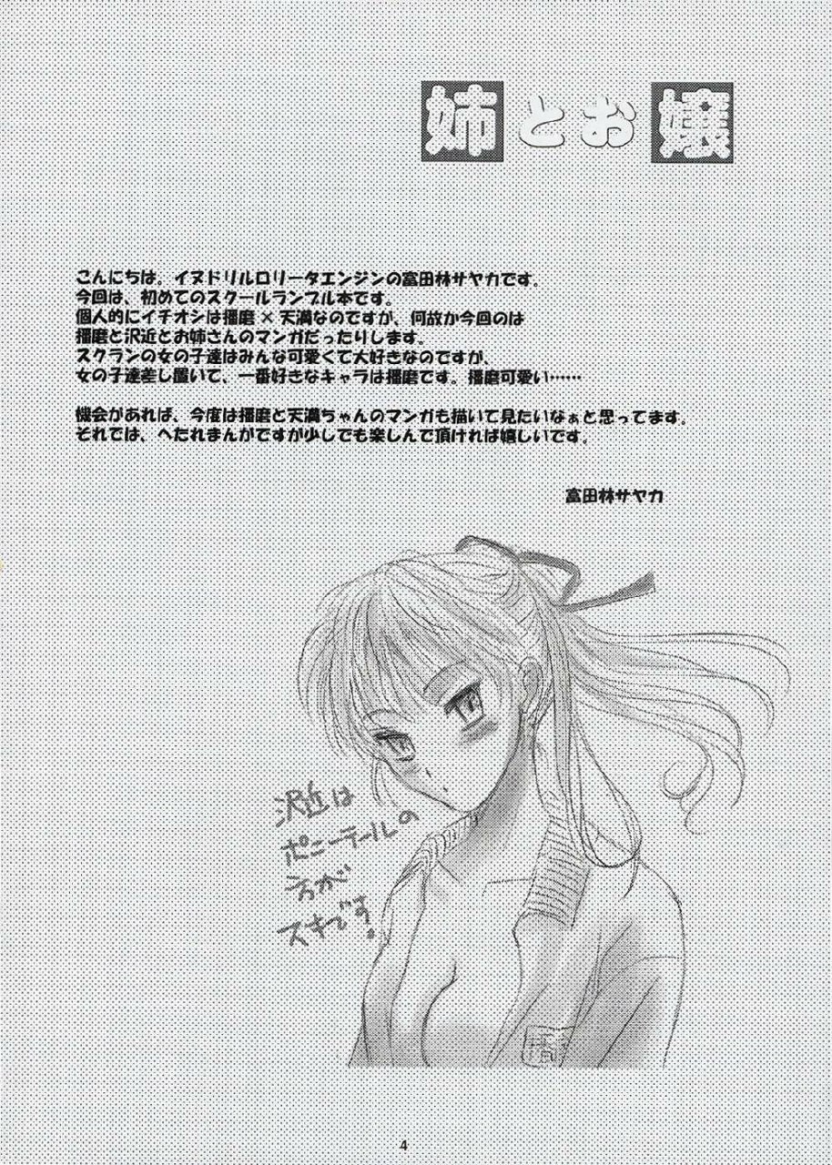 (C67) [Inudrill Lolita Engine (Tondabayashi Sayaka)] Ane to Ojou (School Rumble) page 3 preview