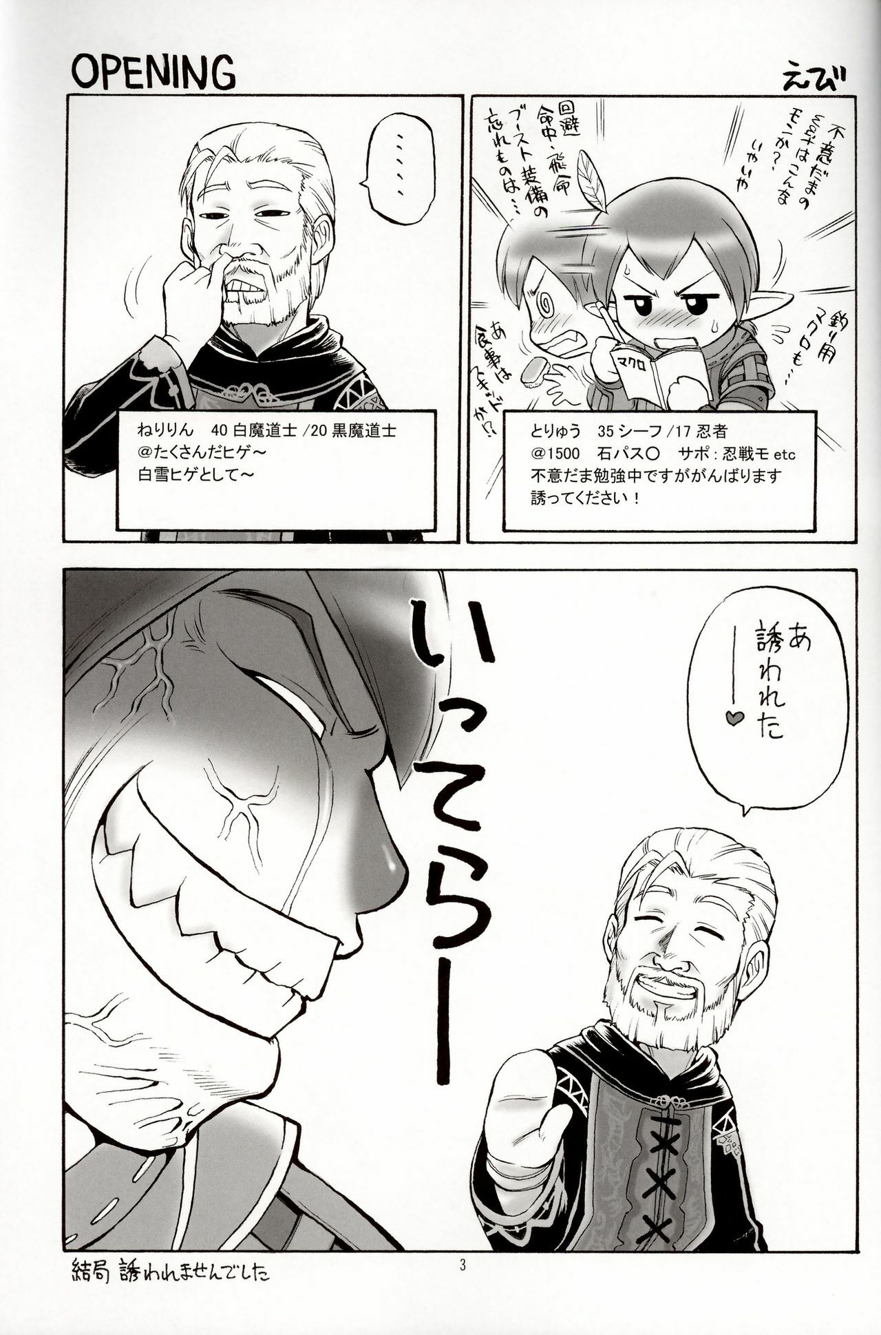 (C70) [Jack-O'-lantern (EBIFLY, Neriwasabi)] Hige to Vowin (Final Fantasy XI) [English] [SaHa] page 2 preview