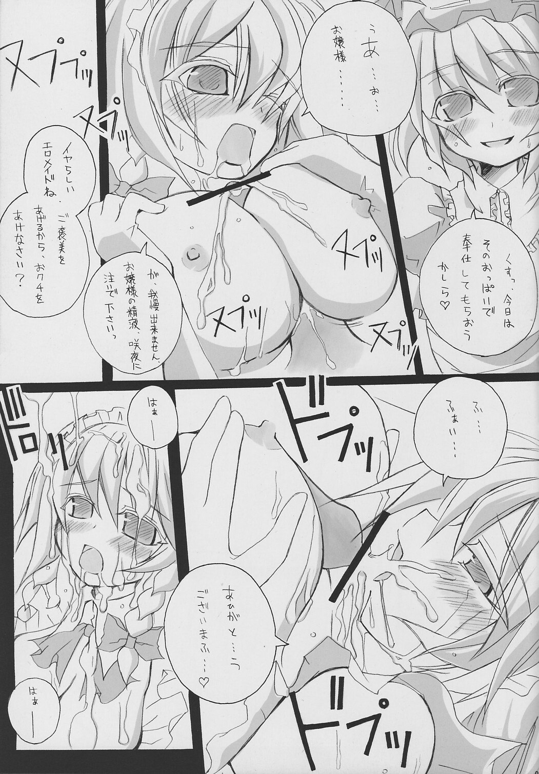 (CT9) [Black Angel (Nejiki Rio, Nekovi)] Ojou-sama... Konna Kakkou Hazukashii desu... (Touhou Project) page 8 preview