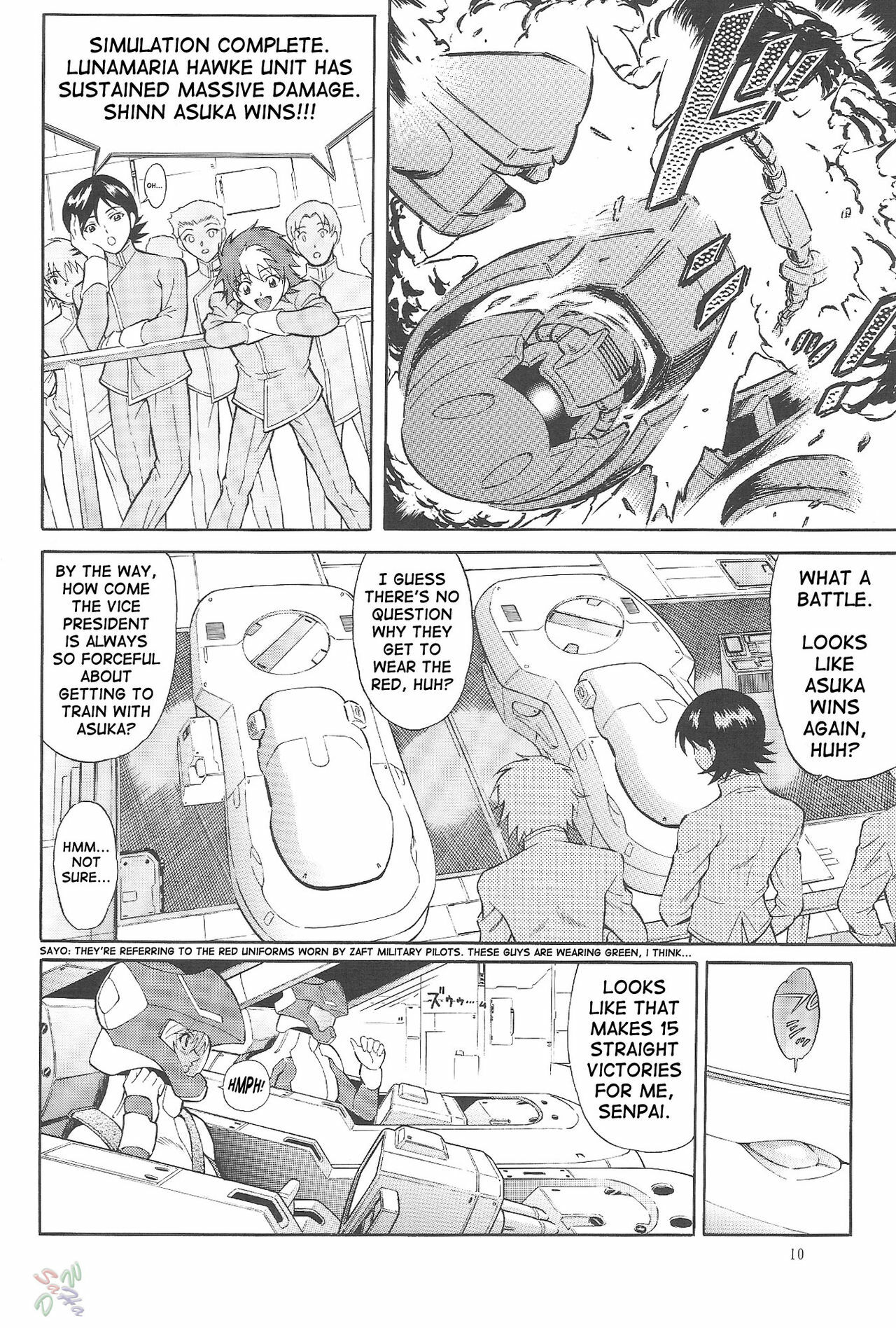 (C68) [GUST (Harukaze Soyogu)] Burning!! 0 (Mobile Suit Gundam SEED DESTINY) [English] [SaHa] page 9 preview