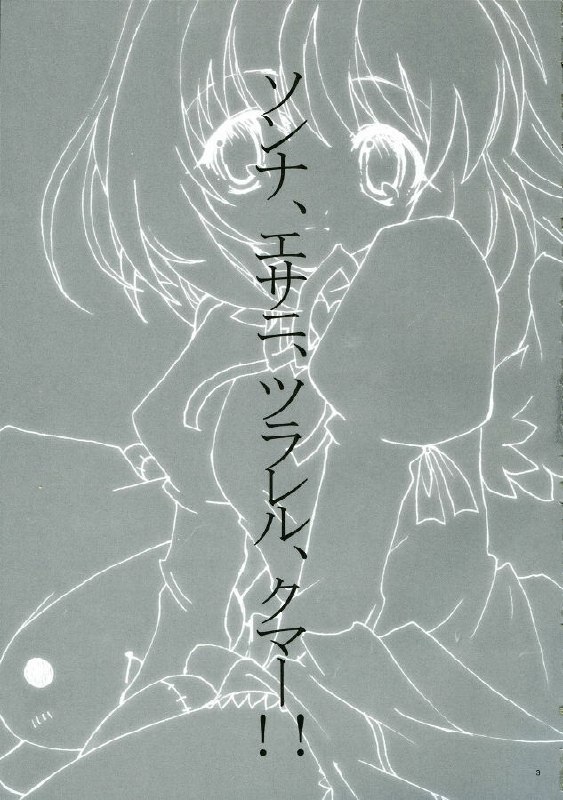 (C71) [to MYSOUL! (Emuru)] Sonna, Esa ni, Tsurareru, Kuma!! (Emil Chronicle Online) page 3 preview
