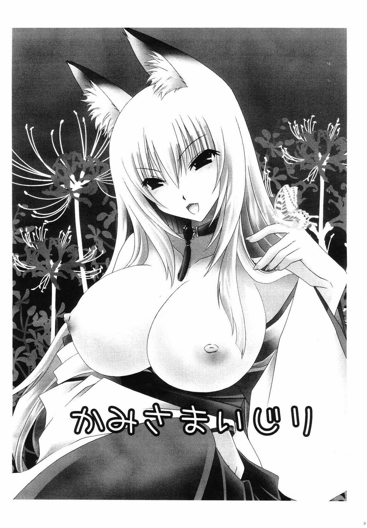 (C75) [UNIYA (Shinonome Ryuu)] Kami-sama Ijiri (Wagaya no Oinari-sama.) page 2 preview