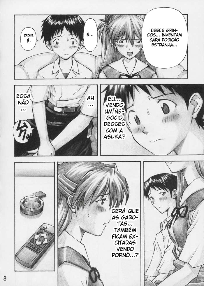 (C67) [TENGU NO TSUZURA (Kuro Tengu)] Asuka Trial (Neon Genesis Evangelion) [Portuguese-BR] [BartSSJ] page 7 preview