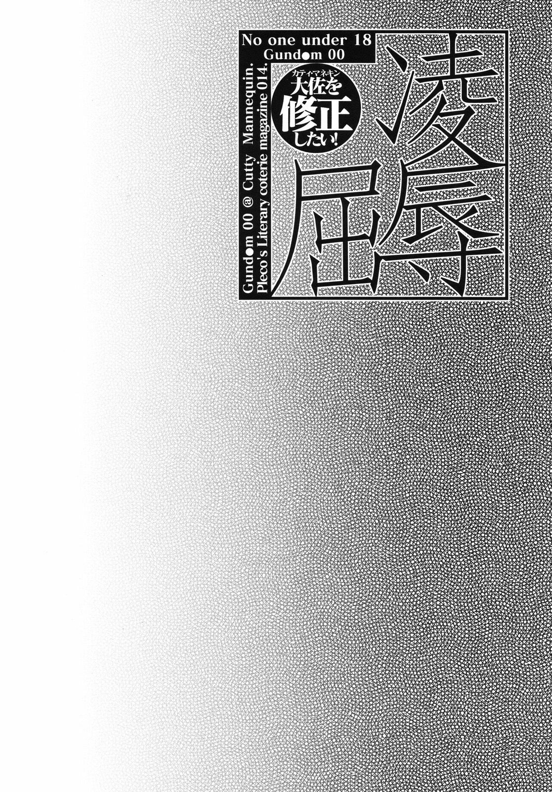 [PLECO (Chikiko)] Ryoujoku Kutsujoku -Kati Mannequin Taisa wo Shuusei Shitai!- (Gundam 00) page 3 preview