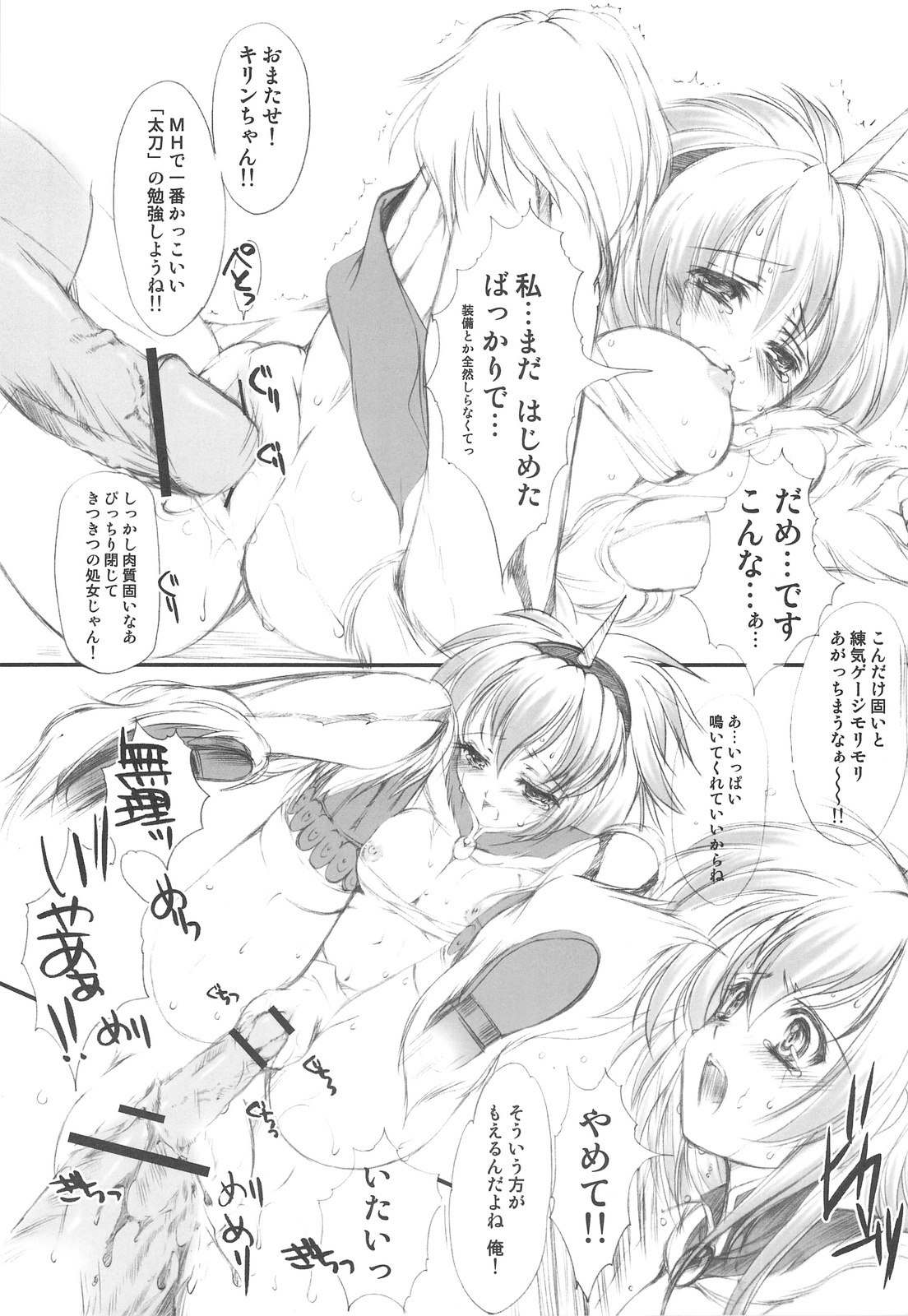 (C75) [HIGH RISK REVOLUTION (Aizawa Hiroshi)] Hokaku no Tatsujin (Monster Hunter) page 10 preview