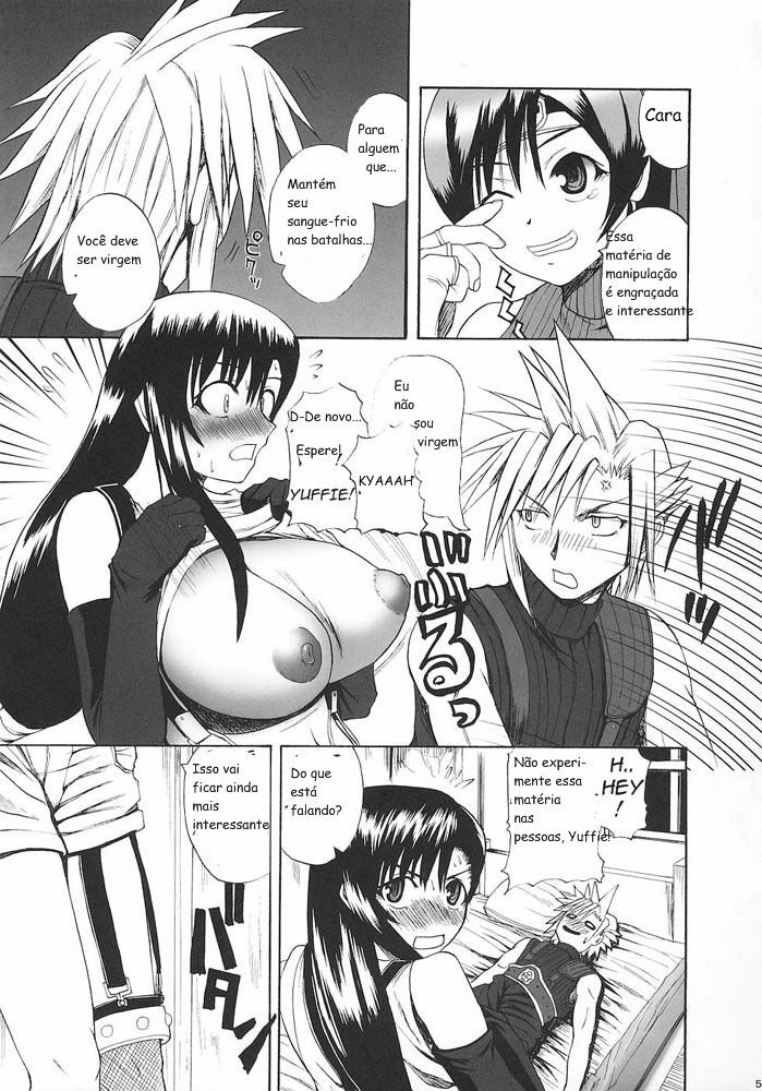 (C70) [Quick kick Lee (Yoshimura Tatsumaki)] Tokuresen Tabobi (Final Fantasy VII) [Portuguese-BR] page 4 preview