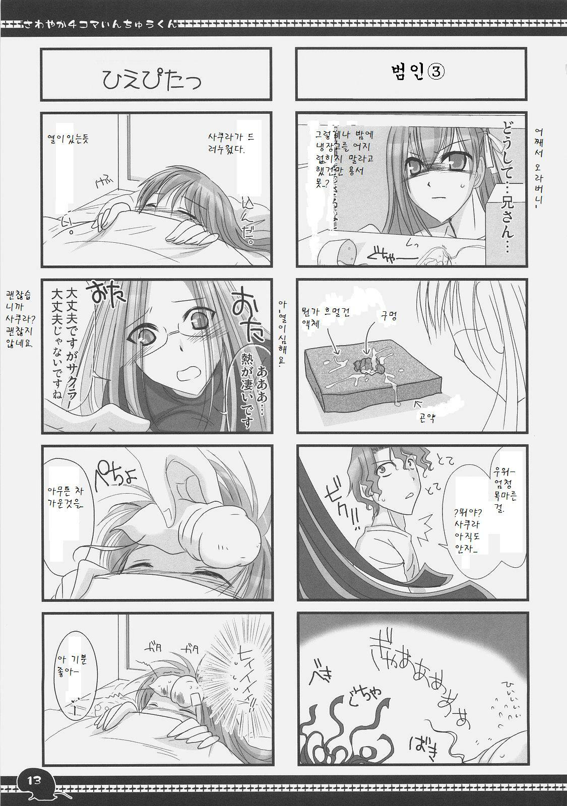 (C71) [UDON-YA (Kizuki Aruchu, ZAN)] Sawayaka 4koma Inchuu-kun Soushuuhen + alpha (Fate/stay night) [Korean] page 12 preview