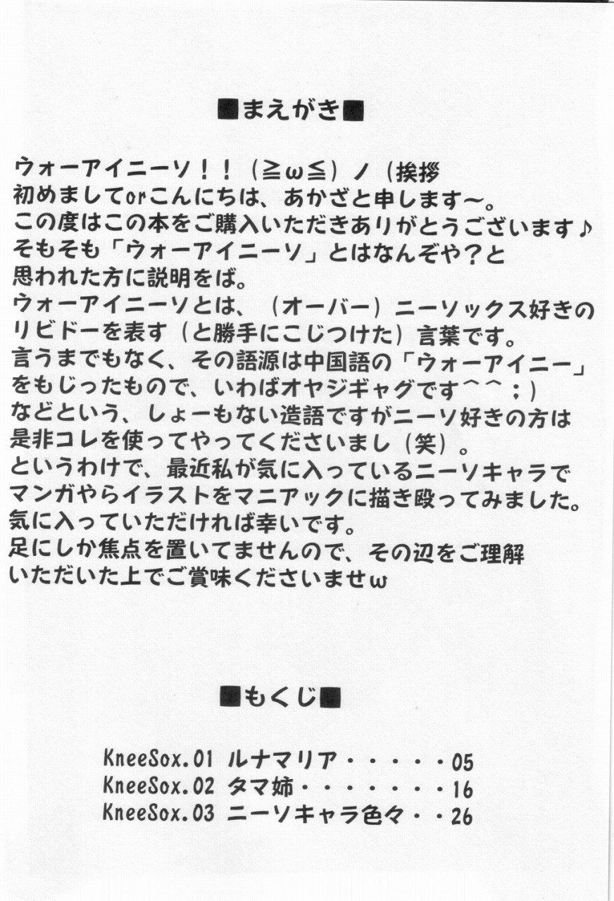 (C68) [Archetype (Akaza)] WO-AI NI-SO - We love "Over Knee Socks"!! (Various) page 3 preview