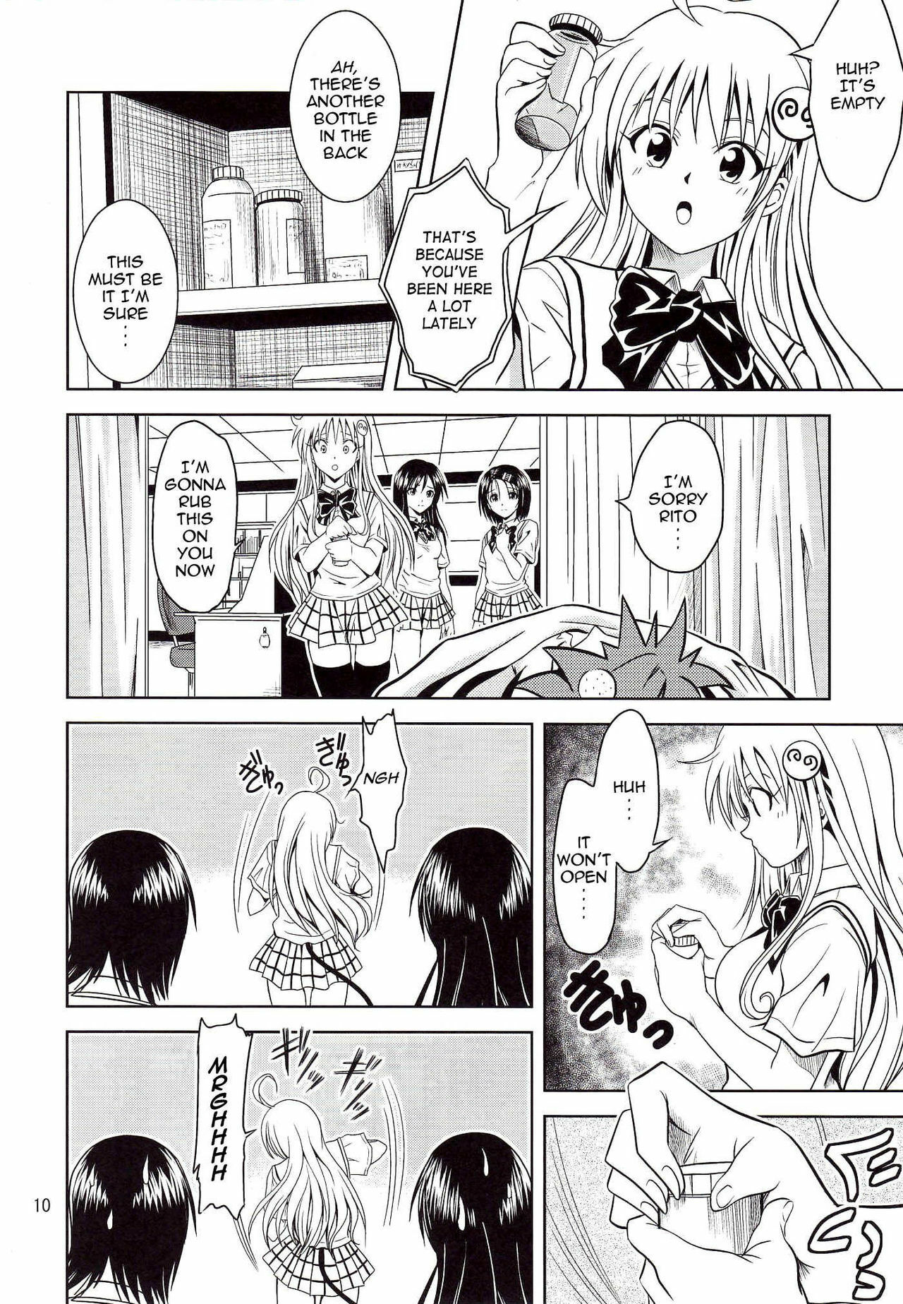 [Gangontou (Fukori)] Anoko-tachi ga Taihen na Koto ni Nattemasu (To LOVE-Ru) [English] {doujin-moe.us} page 10 preview
