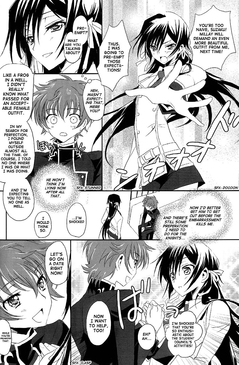 [Reflection (Panta)] Doki Doki Josou Date! Zenpen | Doki Doki Crossdressing Date! Part One (Code Geass) [English] [Dynasty Scans] page 10 preview