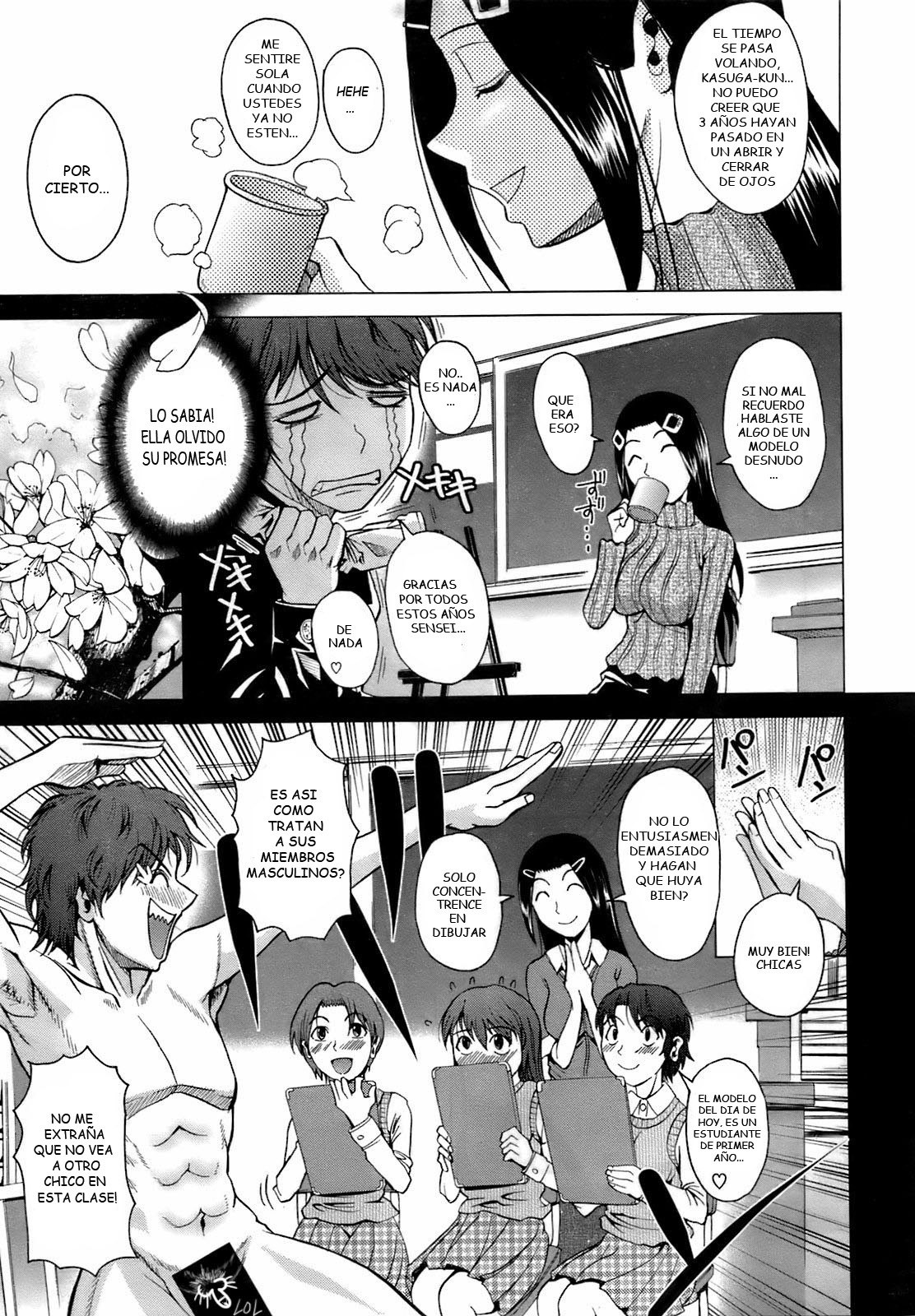 [Fuetakishi] Sakurairo Nude | Cherry Blossom Nude (COMIC Megastore 2009-04) [Spanish] [Mundo H no Fansub] [Decensored] page 3 preview