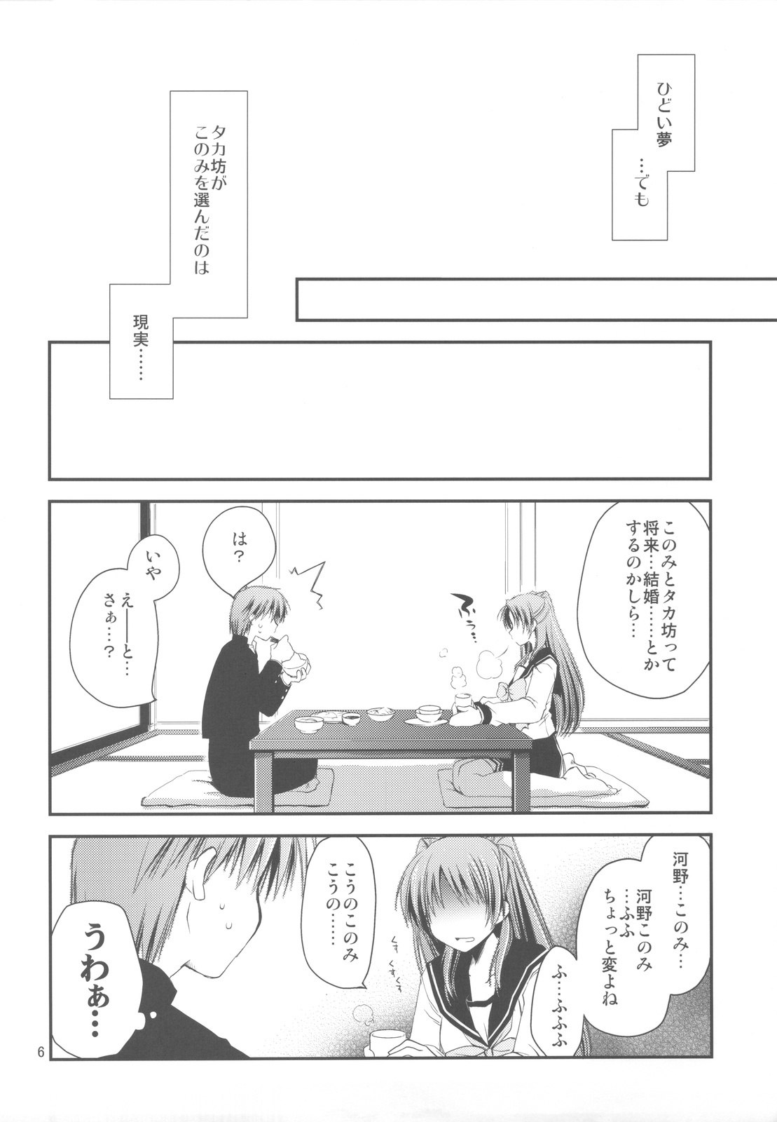 (C77) [Ponkotsu Works] Sappari Fukou na Kousaka Tamaki (ToHeart 2) page 6 preview