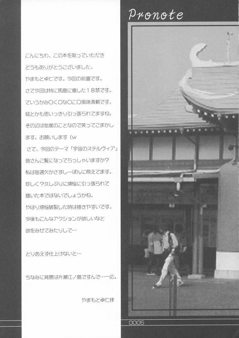 (SC20) [Sakaniya Factory (Yamamoto Takuto)] Bound to Break (Stellvia of the Universe) page 4 preview