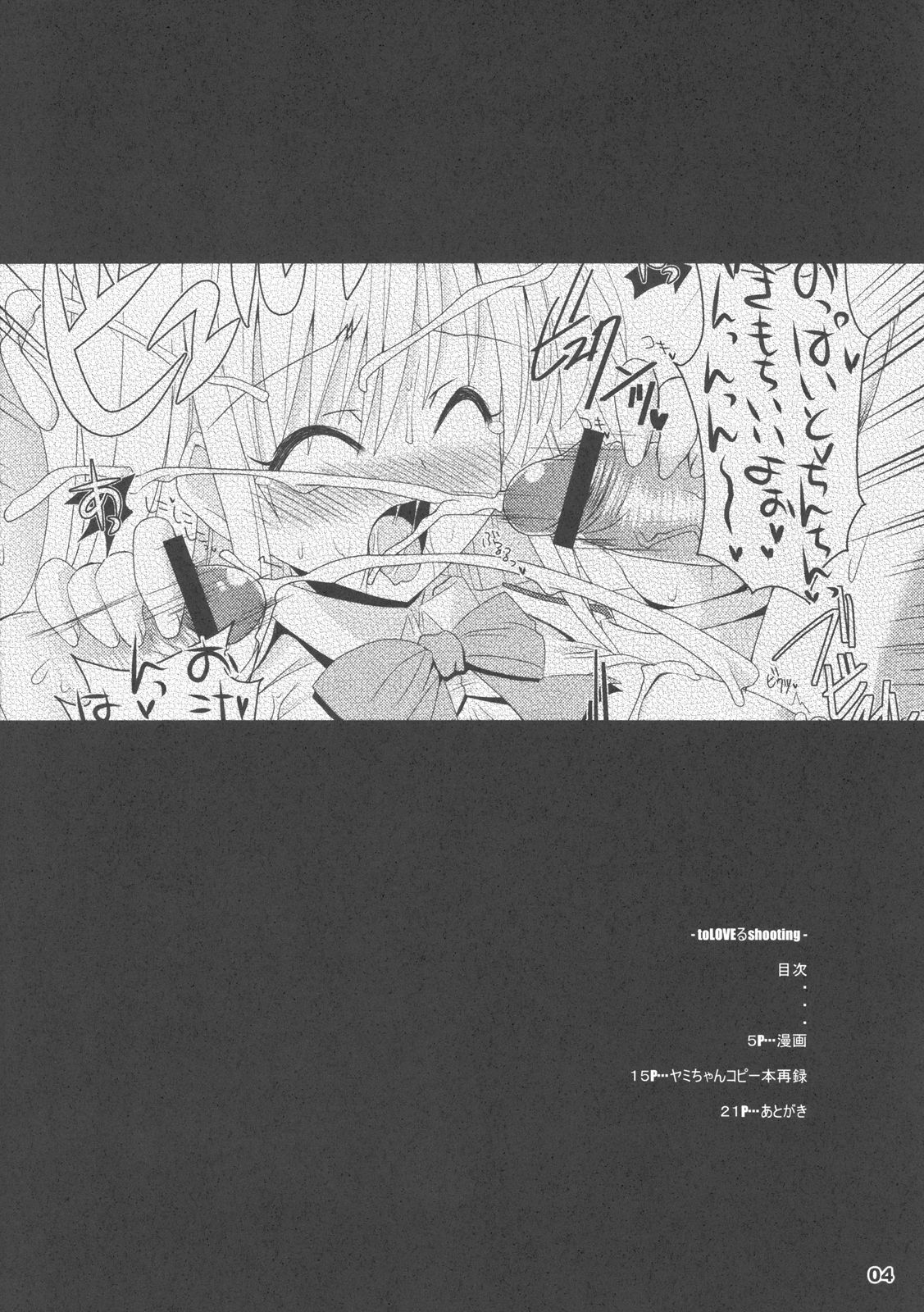 (C75) [KURUBUSI-KAI (SINSIN)] ToLove-ru Shooting (ToLove-ru) page 4 preview