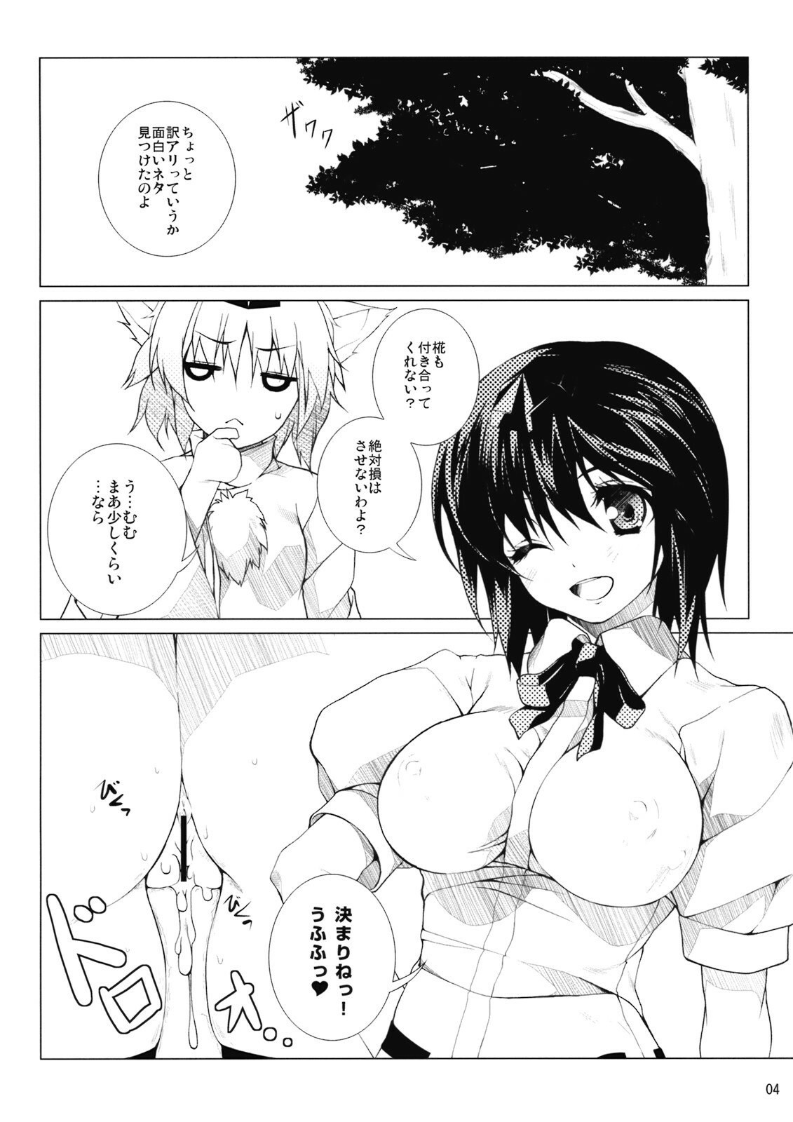 (C76) [waterwheel (Shirota Dai)] Nagusami no Tokitsukaze (Touhou Project) page 6 preview