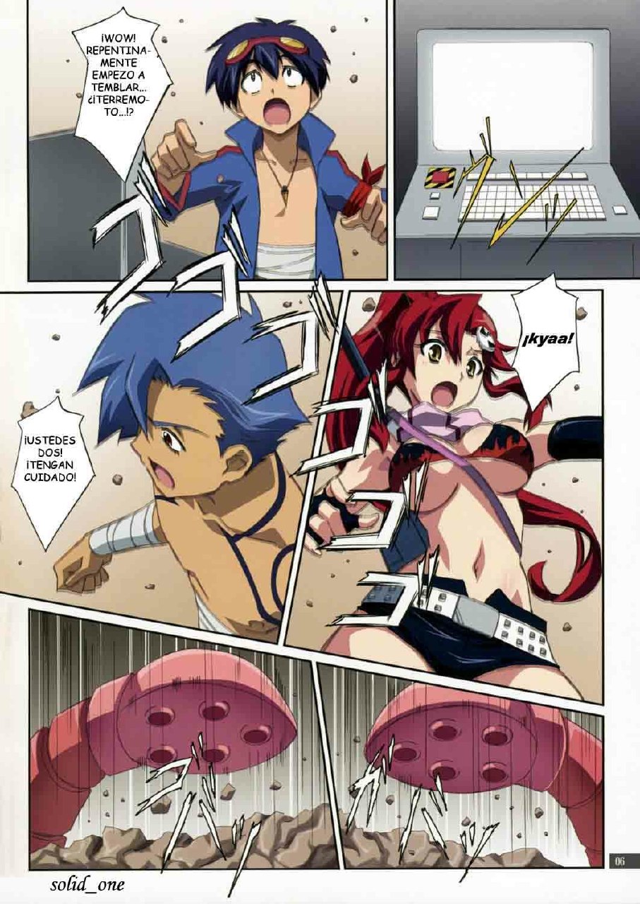 (C72) [Mahirutei (Izumi Mahiru)] Kibun wa YOKOso (Tengen Toppa Gurren Lagann) [Spanish] page 6 preview
