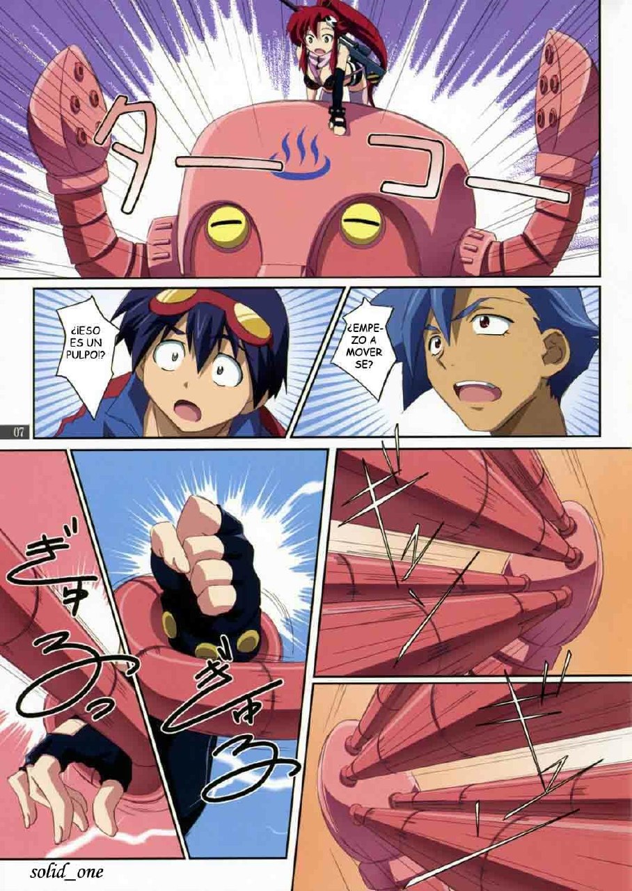 (C72) [Mahirutei (Izumi Mahiru)] Kibun wa YOKOso (Tengen Toppa Gurren Lagann) [Spanish] page 7 preview