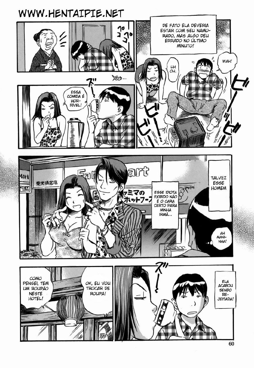 [The Seiji] Aneki no Shoushin Ryokou | Aneki's Broken Hearted Trip (Momo Muite Kuri Namete) [Portuguese-BR] [HentaiPie] page 4 preview