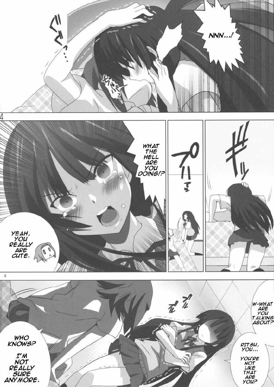 (Houkago Tea Time) [Lezmoe! (Oyu no Kaori)] K-ON Bon 3!? -Mio to Ritsu- (K-ON!) [English] [Burning Bang] page 6 preview