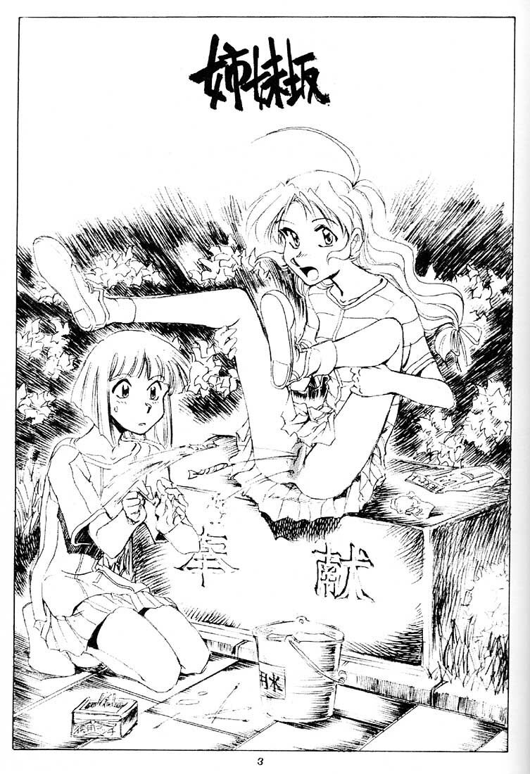 (C58) [Okinawa Taieki Gunjinkai (Yasunaga Kouichirou)] Shimai Zaka - Sister Slope (Kizuato) page 2 preview