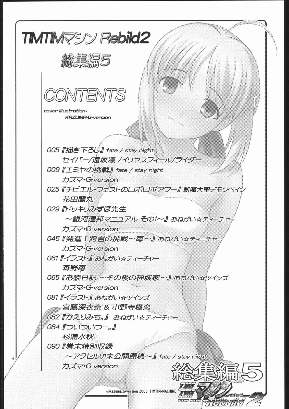 (ComicCAMERUN) [TIMTIM MACHINE (Various)] TIMTIM MACHINE Rebuild 2 Soushuuhen 5 (Various) page 3 preview