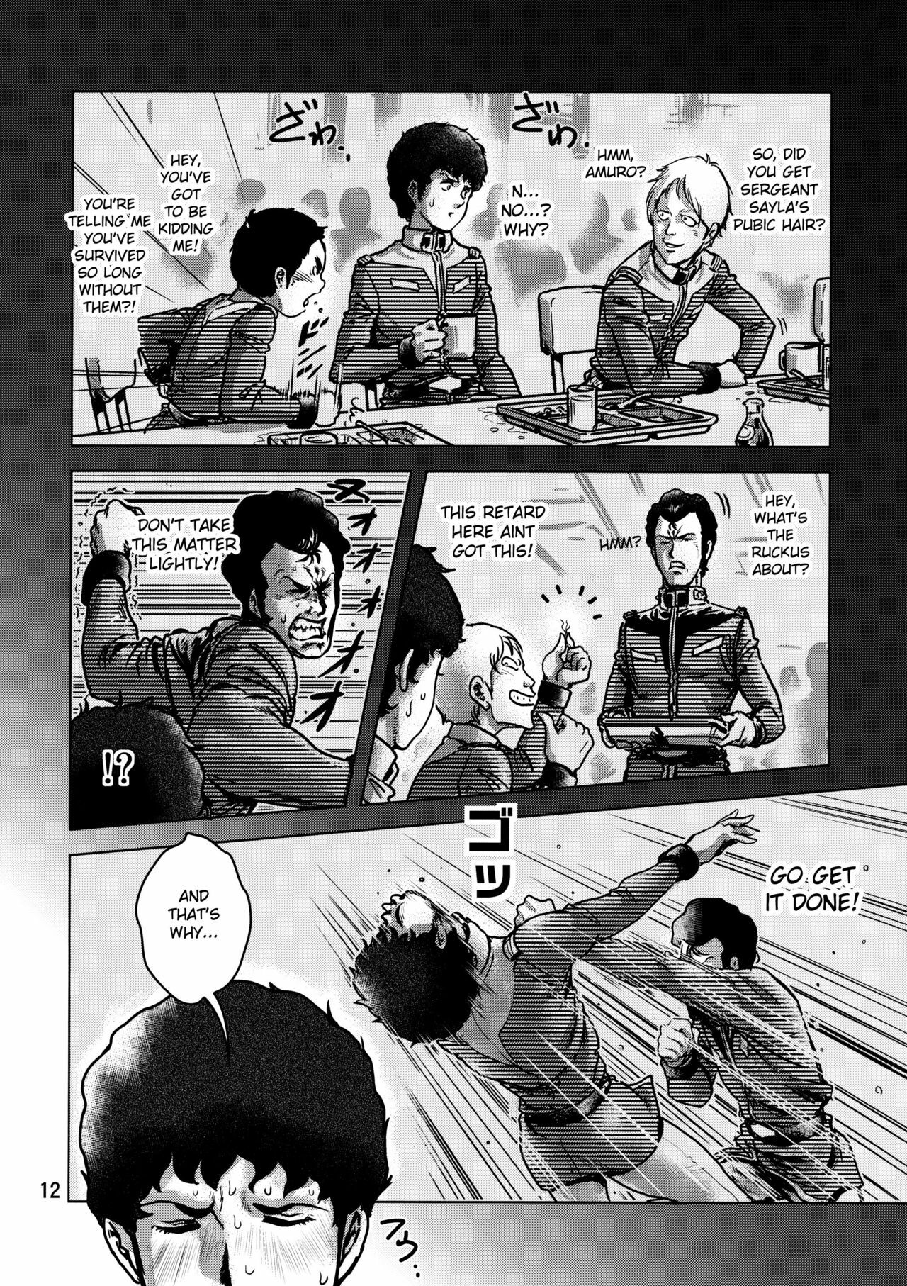 (C73) [Skirt Tsuki (keso)] Kinpatsu no Omamori | Blonde Hair Amulet (Mobile Suit Gundam) [English] [desudesu] page 11 preview