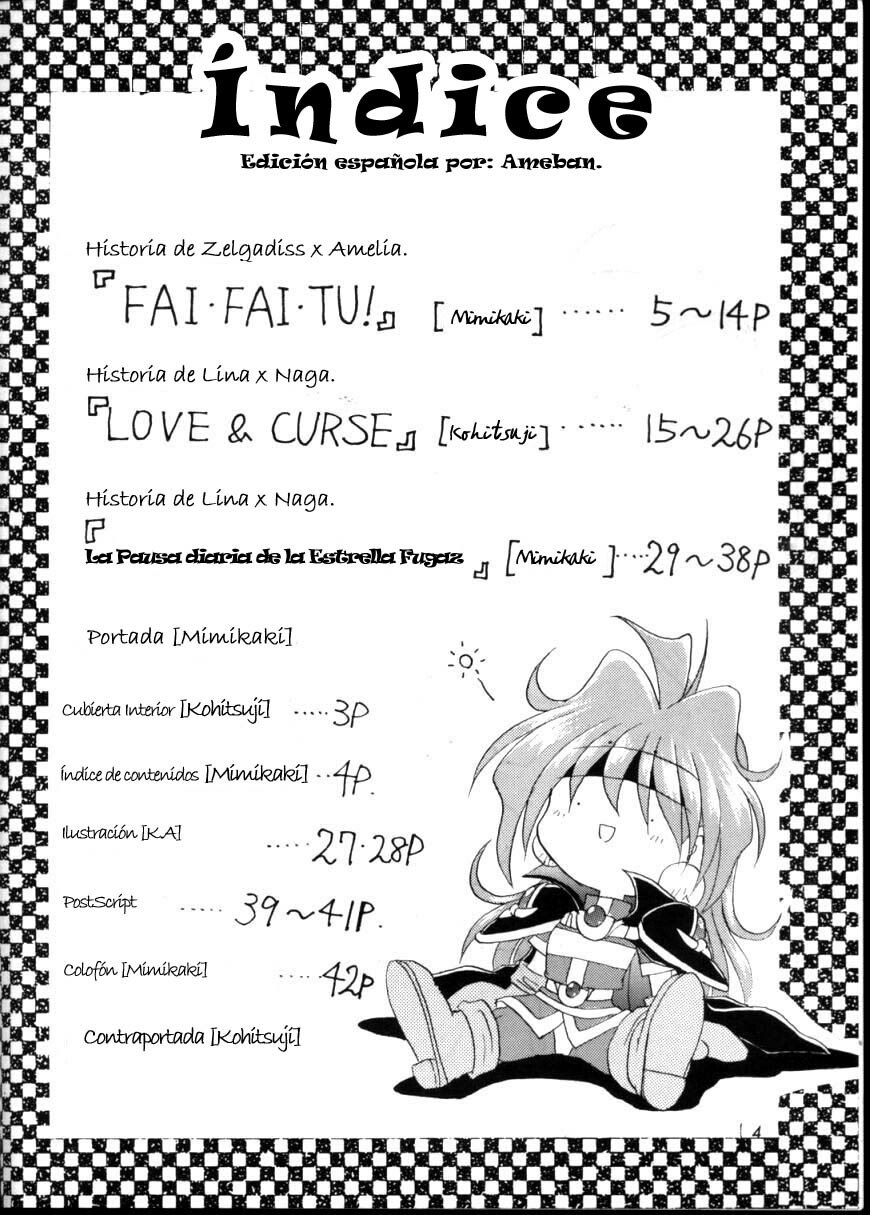 (C57) [Double Branch (Kohitsuji, Mimikaki)] KUJIKENAIKARA! (Slayers) [Spanish] {Ameban} page 3 preview