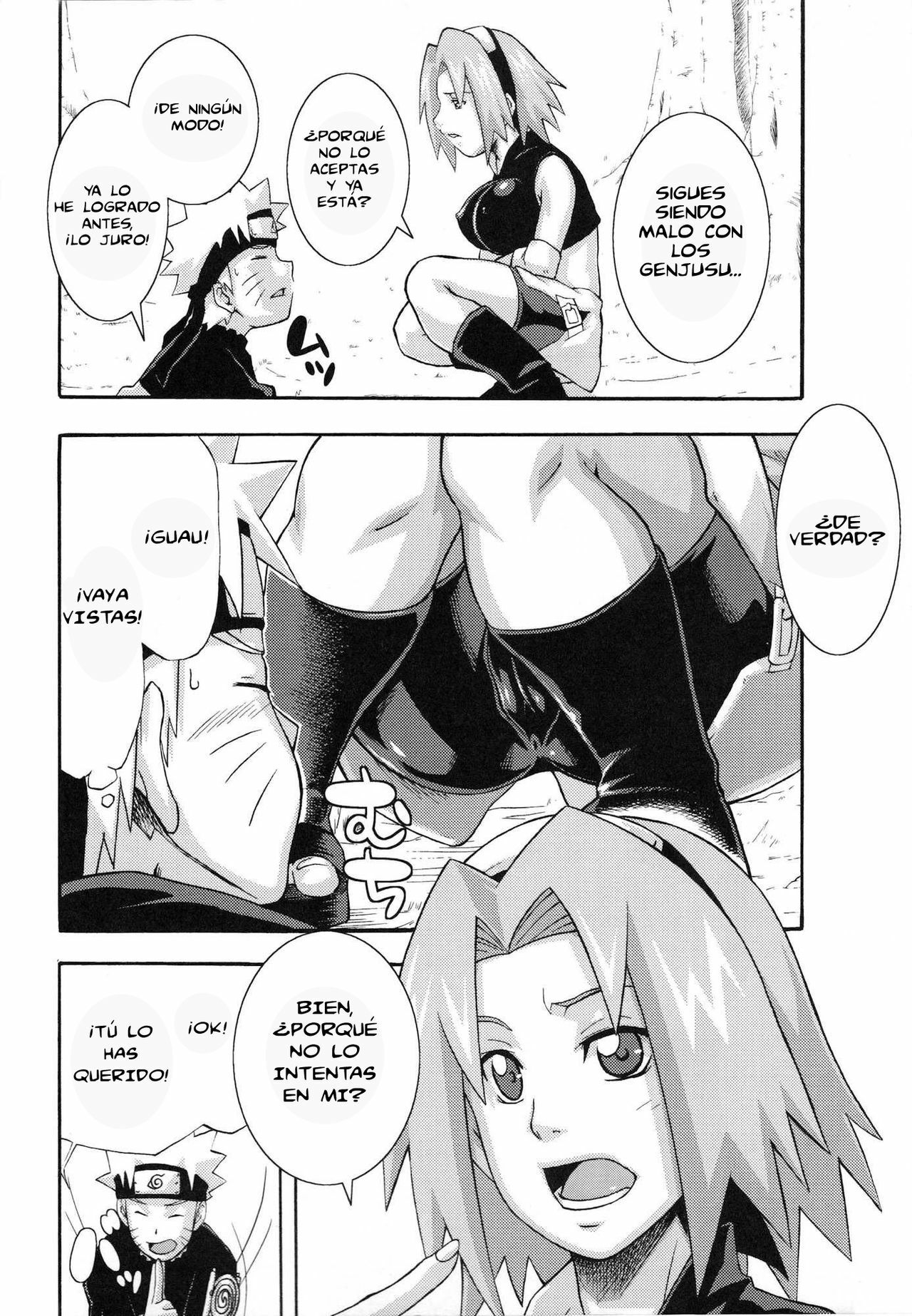 (C75) [Karakishi Youhei-dan Shinga (Sahara Wataru)] Saboten (Naruto) [Spanish] [ViMoT] page 6 preview