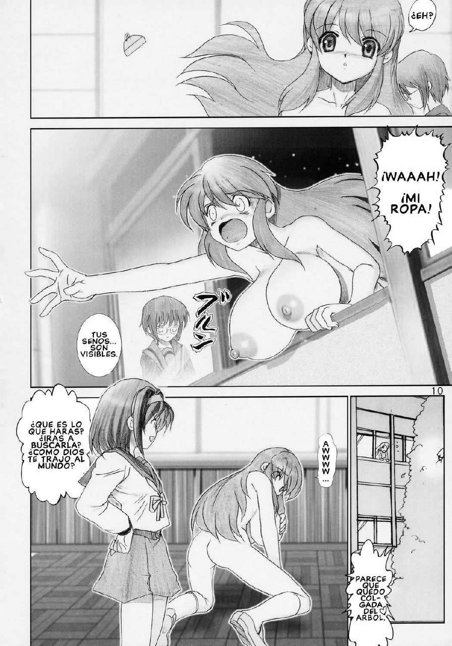[Raijinkai (Haruki Genia)] Mugurui -Mirai Shoujo Chijoku Ingi- | El Castigo de Mikuru (The Melancholy of Haruhi Suzumiya) [Spanish] [Jedah12] page 9 preview