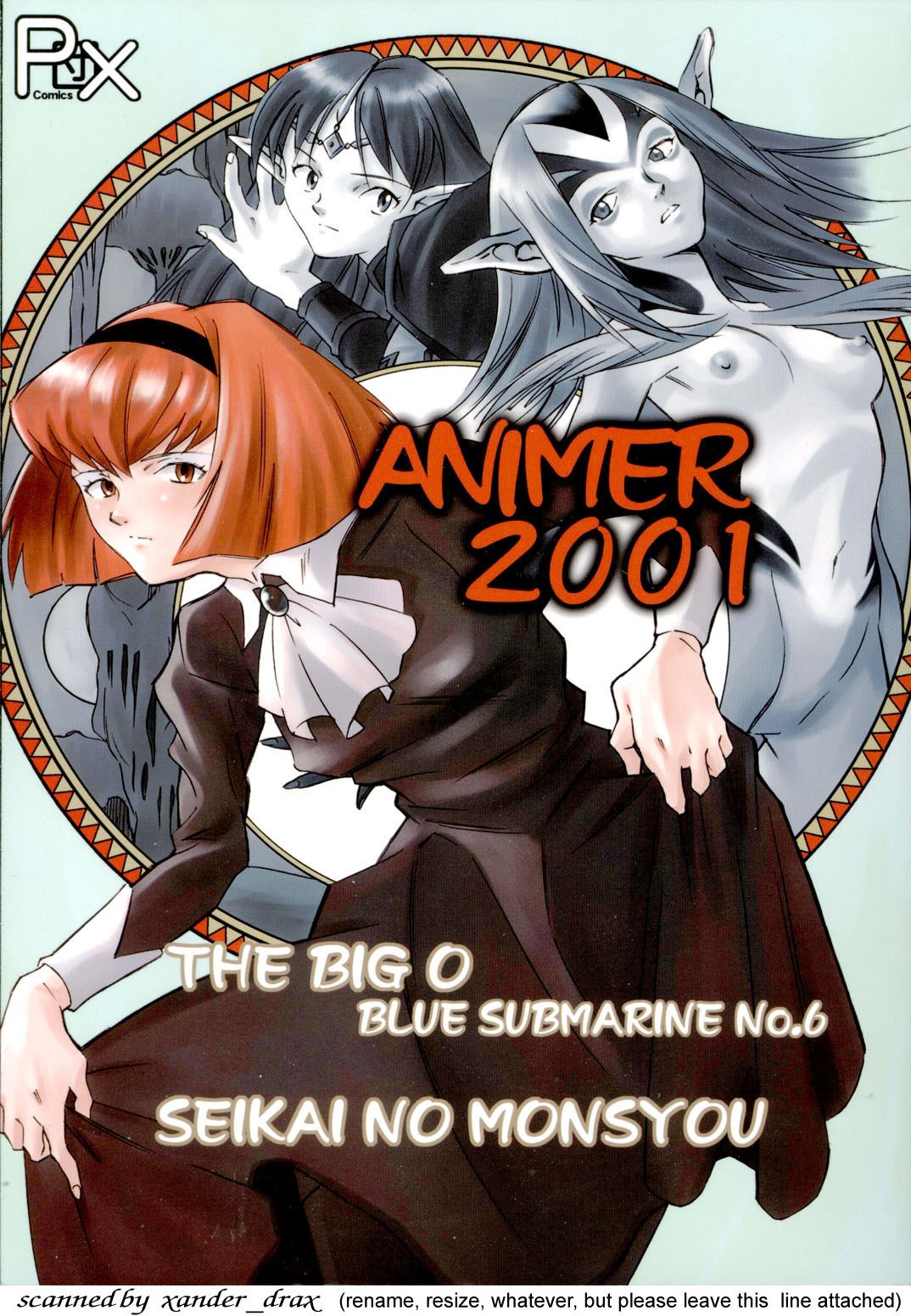 (C58) [PX-Dan Nihon Shibu (Honda Kurio)] Animer 2001 (Big O, Blue Submarine No. 6, Crest of the Stars)