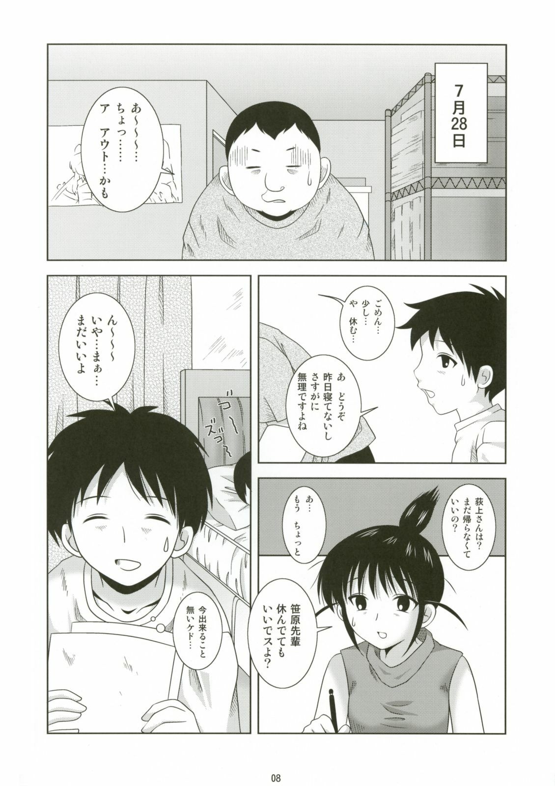 (C67) [Toumei Tsuushin (Hanapin)] ABC Gokko (Genshiken) page 8 preview