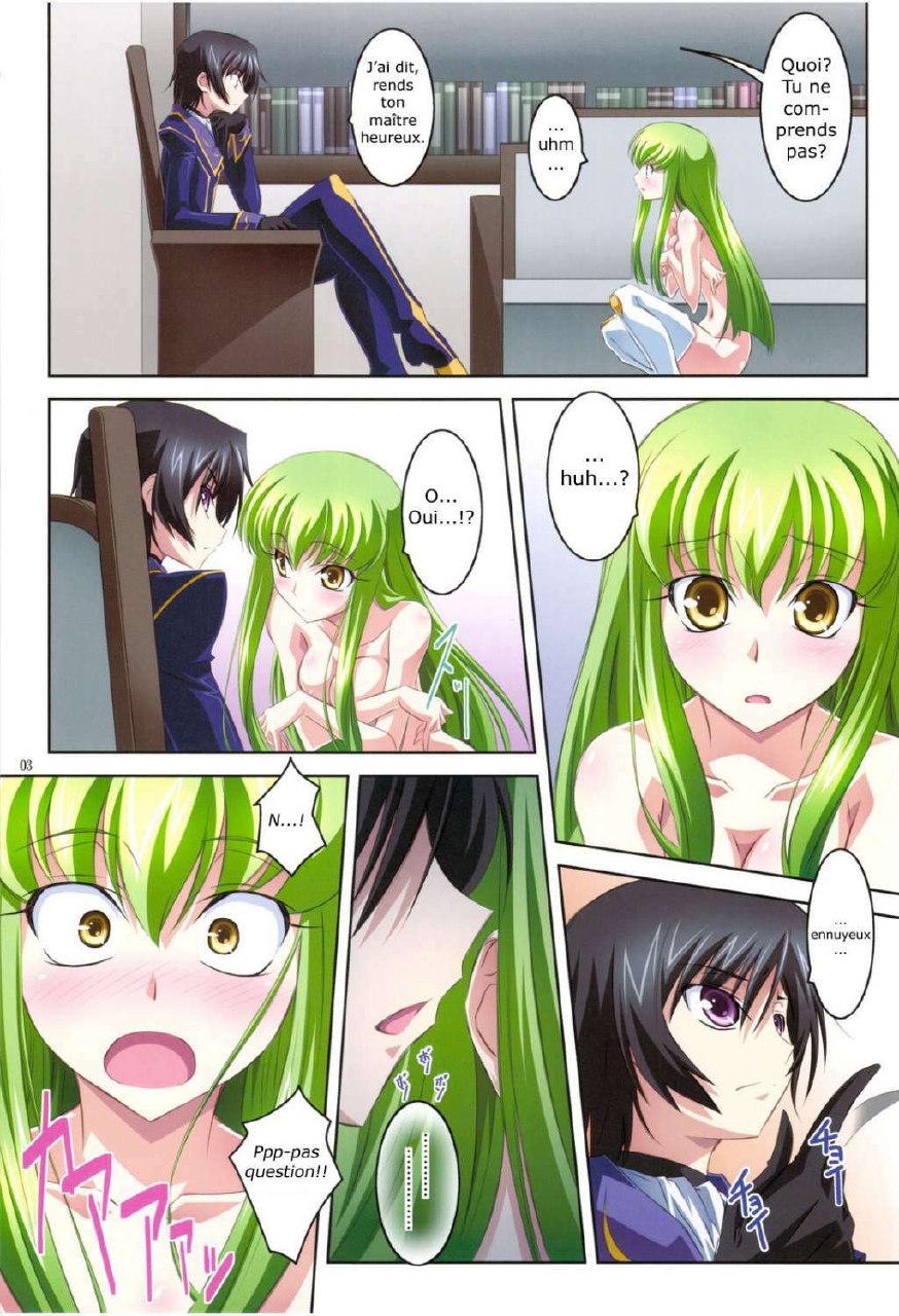 (C75) [Mahirutei (Izumi Mahiru)] C.C.Lemonade R2 (CODE GEASS: Lelouch of the Rebellion) [French] [hhhhhh.fr] page 3 preview