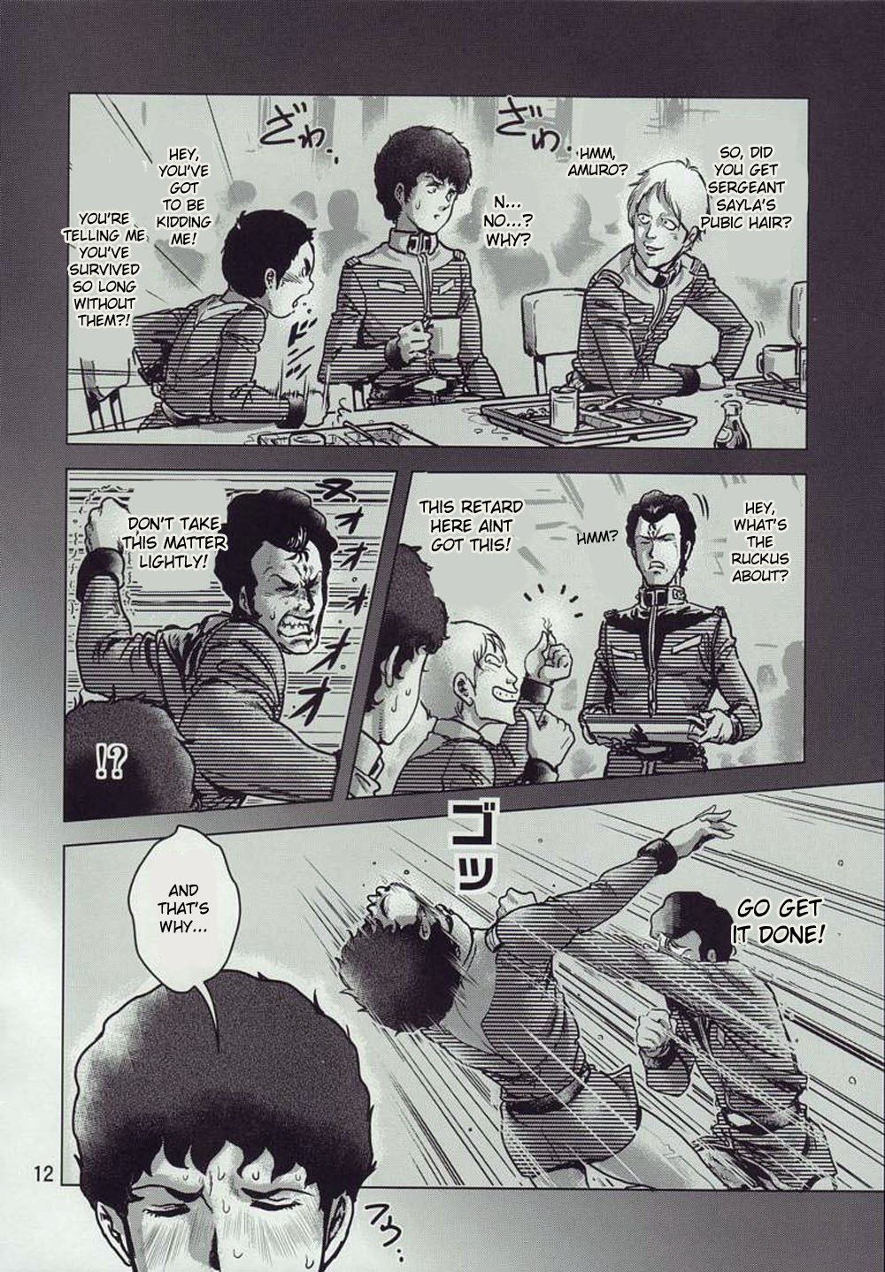 (C73) [Skirt Tsuki (keso)] Kinpatsu no Omamori (Mobile Suit Gundam) [English] page 12 preview