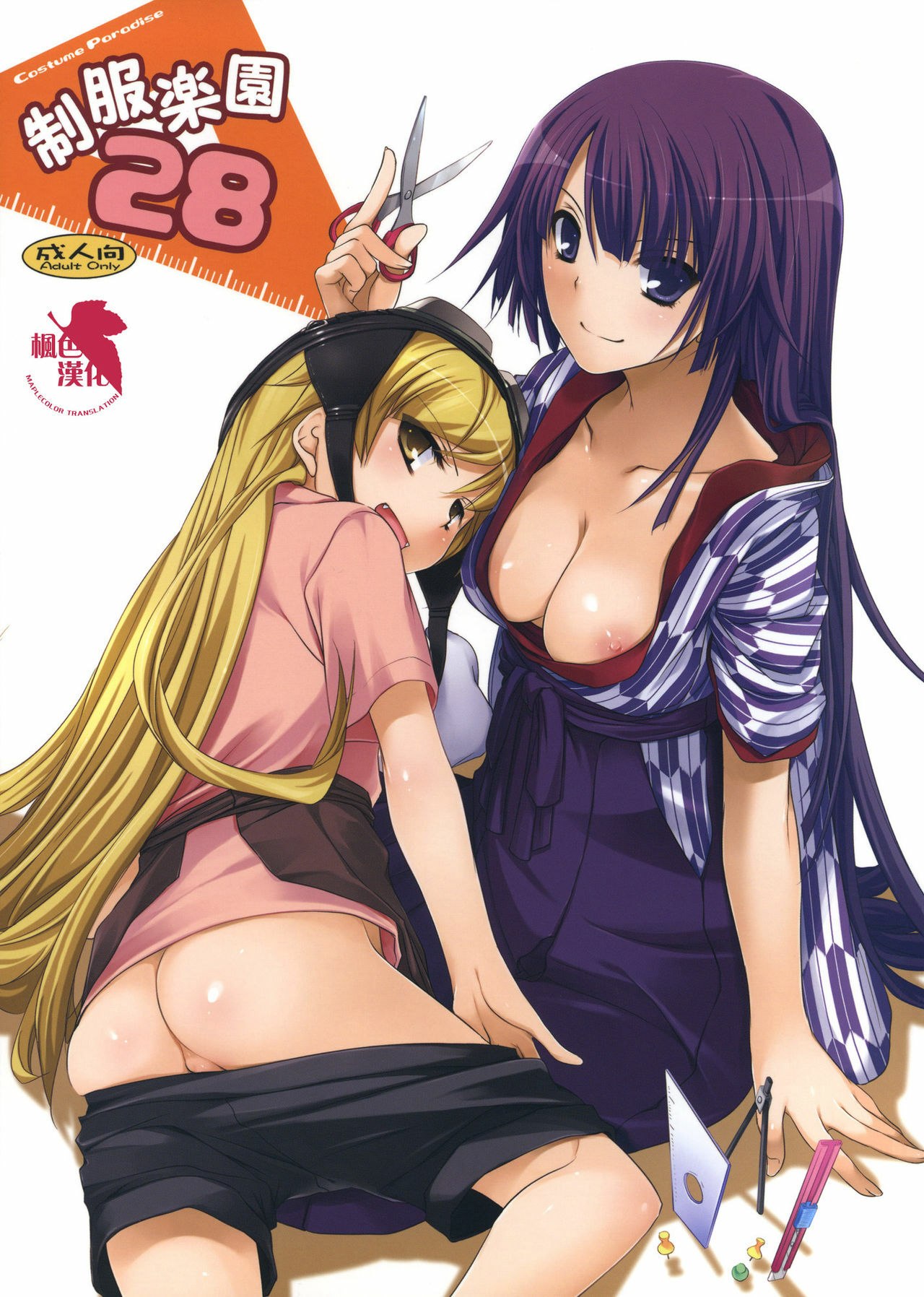 (SC45) [Digital Lover (Nakajima Yuka)] Seifuku Rakuen 28 - Costume Paradise 28 (Bakemonogatari) [Chinese] [Maplecolor]