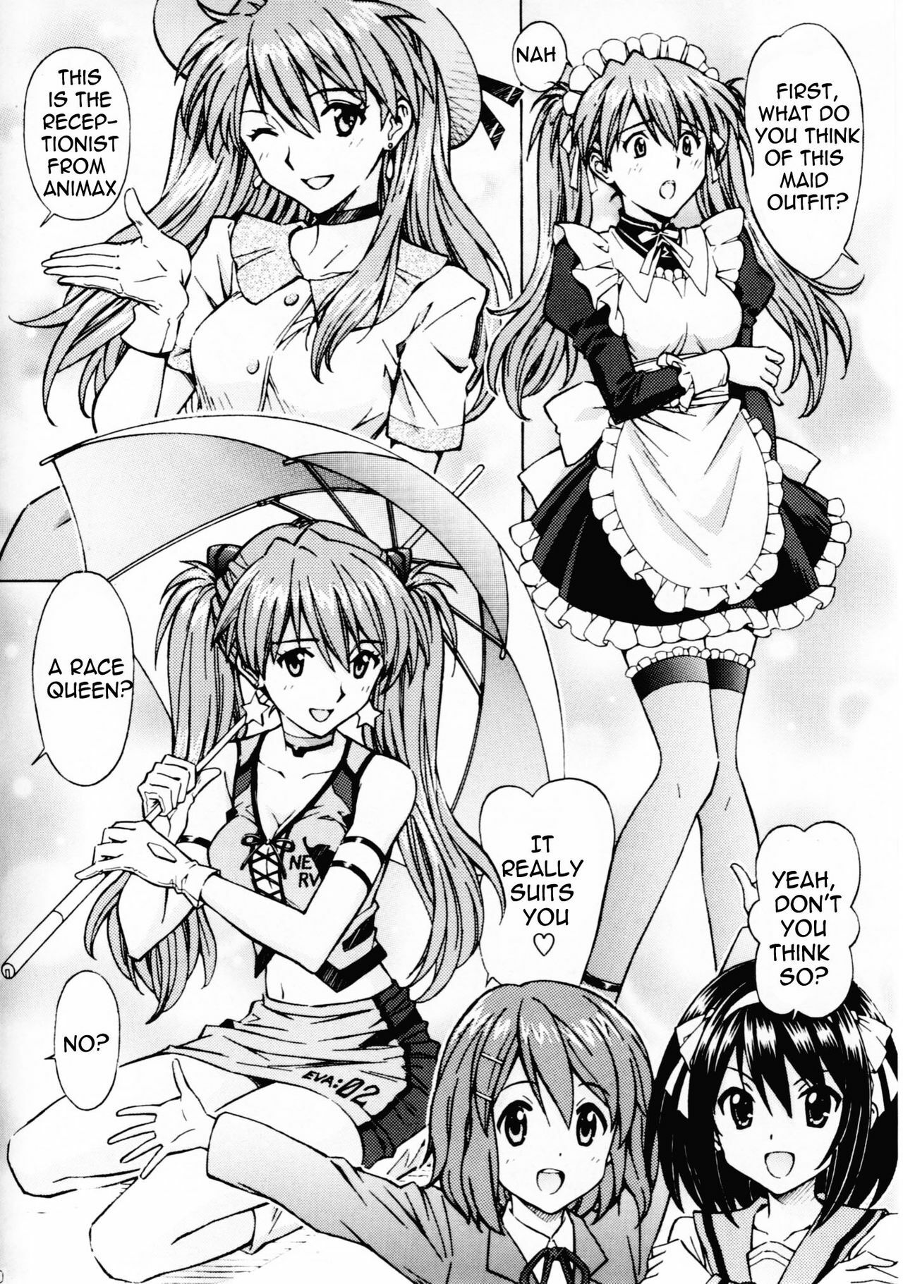 [Shimekiri Sanpunmae (Tukimi Daifuku)] Ecchi na Cosplay Asuka o Meshiagare (Neon Genesis Evangelion) [English] =LWB= page 9 preview