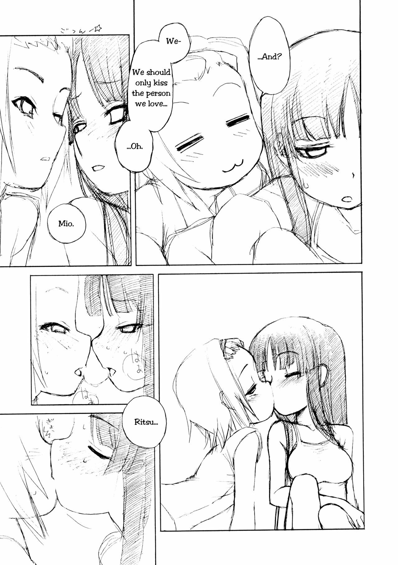 [Shinobi no Yakata (Iwama Yoshiki)] Ritsu x Mio Yuri to iu yori wa Les (K-ON!) [English] page 6 preview