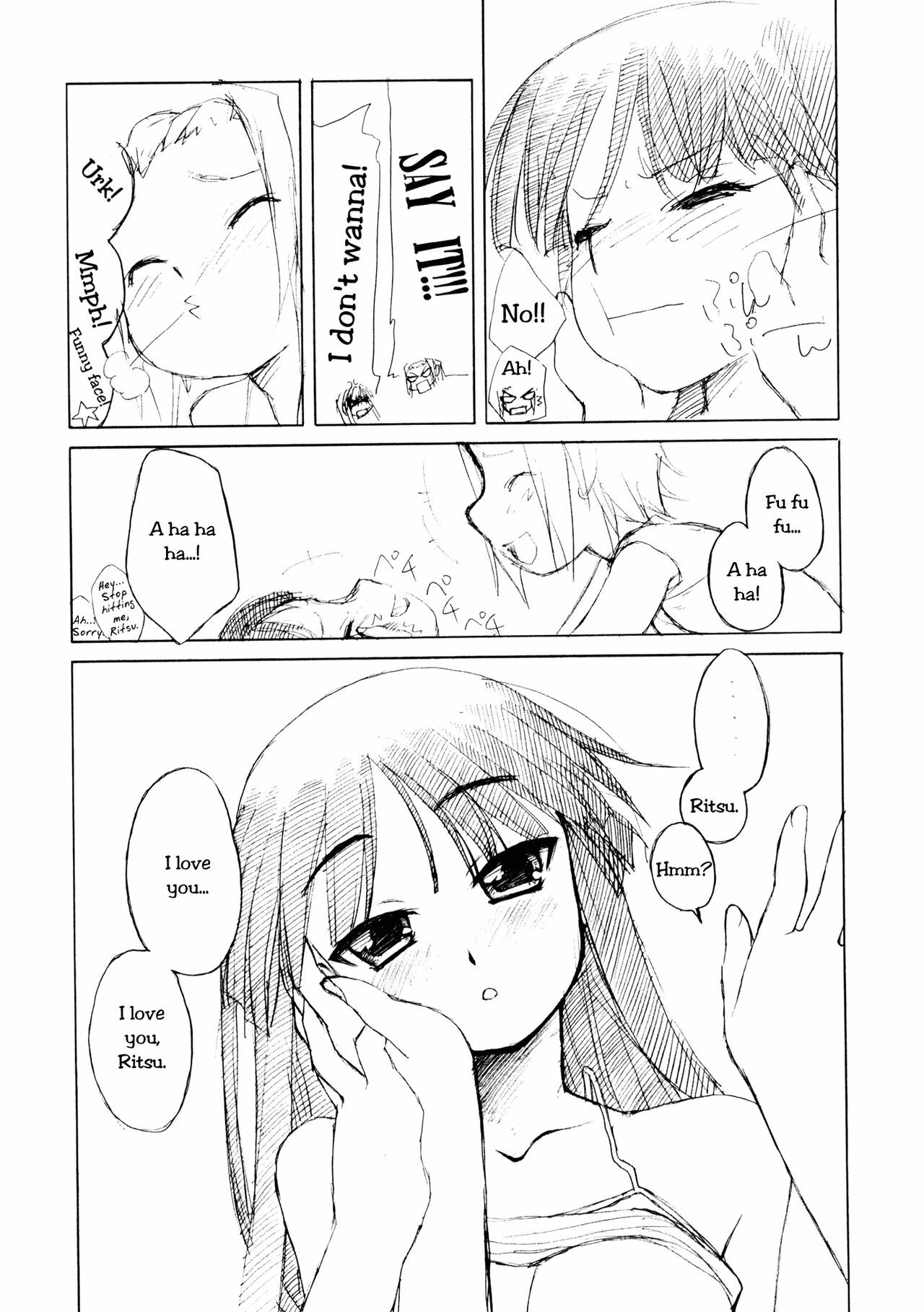 [Shinobi no Yakata (Iwama Yoshiki)] Ritsu x Mio Yuri to iu yori wa Les (K-ON!) [English] page 8 preview
