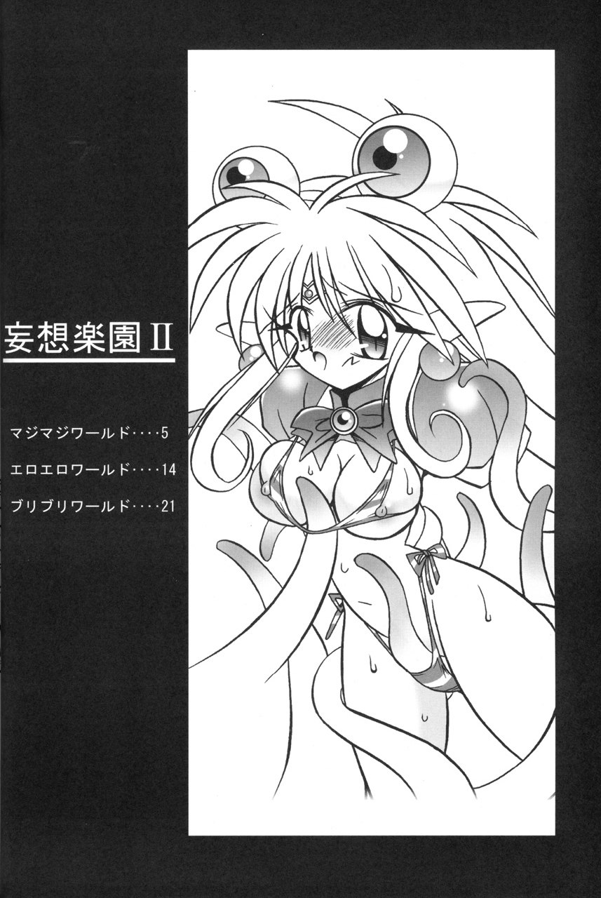 (C64) [Akuma no Ehon Hakushu Dan (Uo)] Mousou Rakuen II (Knights of Ramune) page 3 preview