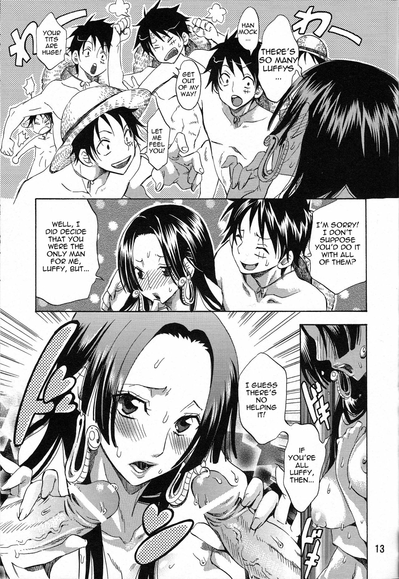 [Kurione-sha (YU-RI)] Yokujou Rensa ~Hebihime ver.~ | Sexual Desire Cascade ~Snake Empress ver.~ (One Piece) [English] {doujin-moe.us} page 12 preview