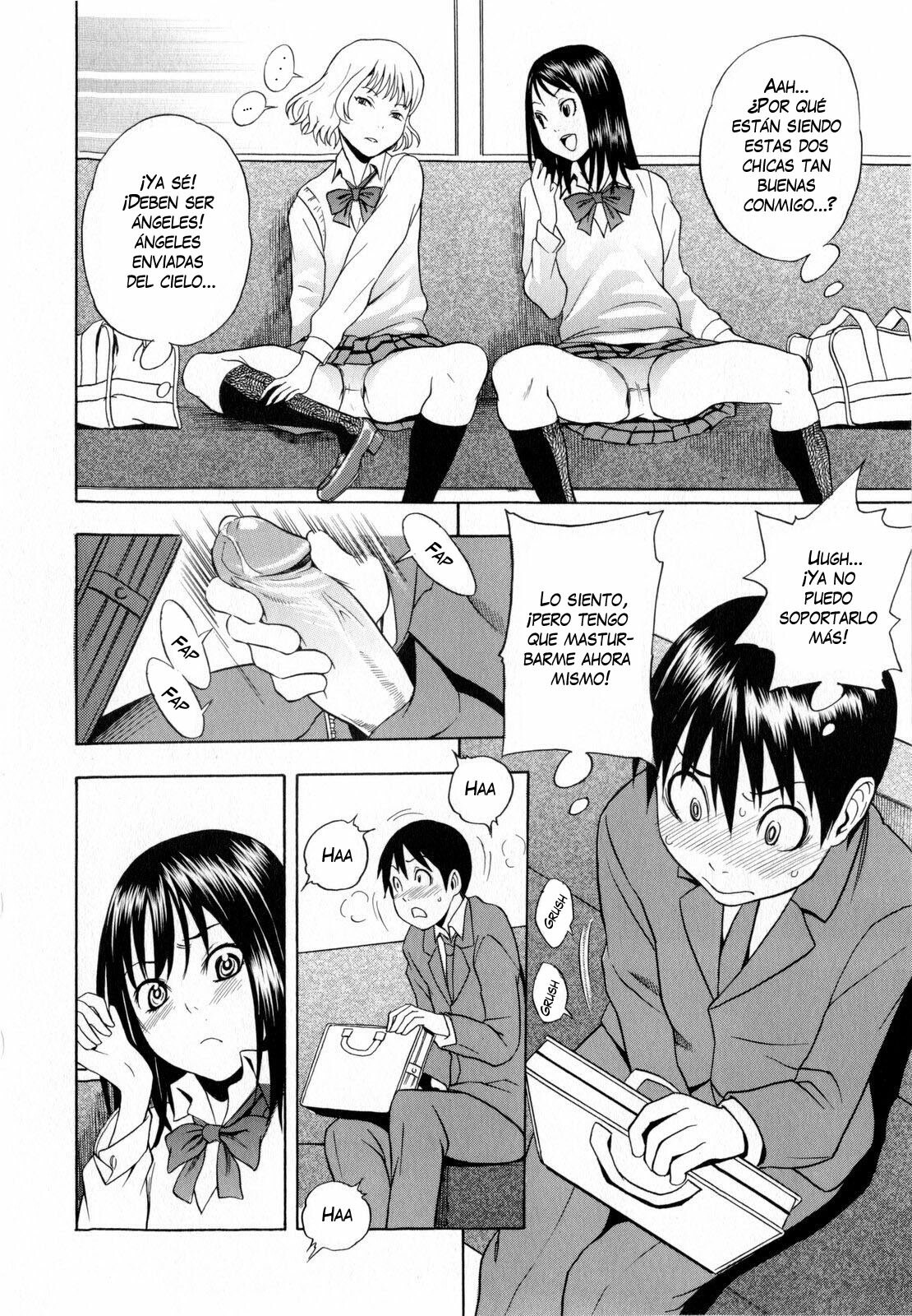 [Shiden Akira] Panchira Ero Tenshi | Perversos ángeles exhibicionistas (COMIC Masyo 2010-03) [Spanish] [Happy HappoFansub] [Decensored] page 10 preview