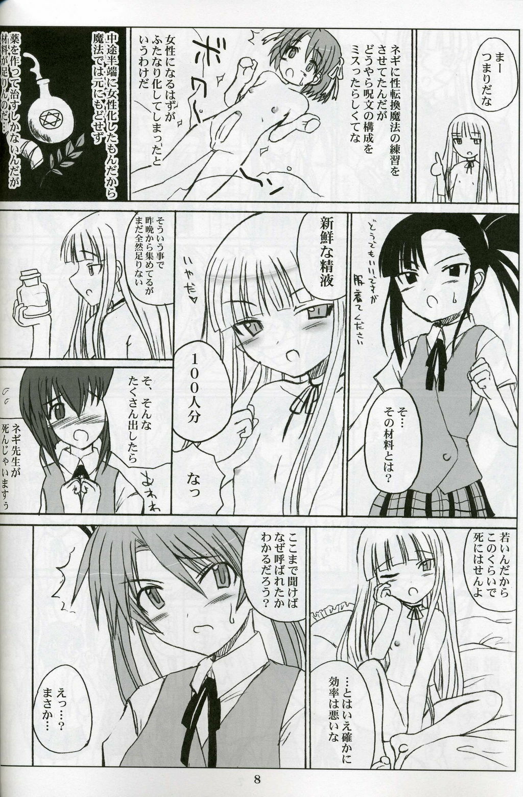 (Futaket 2) [VOLTCOMPANY. (Asahimaru)] Futanari Sensei Futa Negi! (Mahou Sensei Negima!) page 8 preview